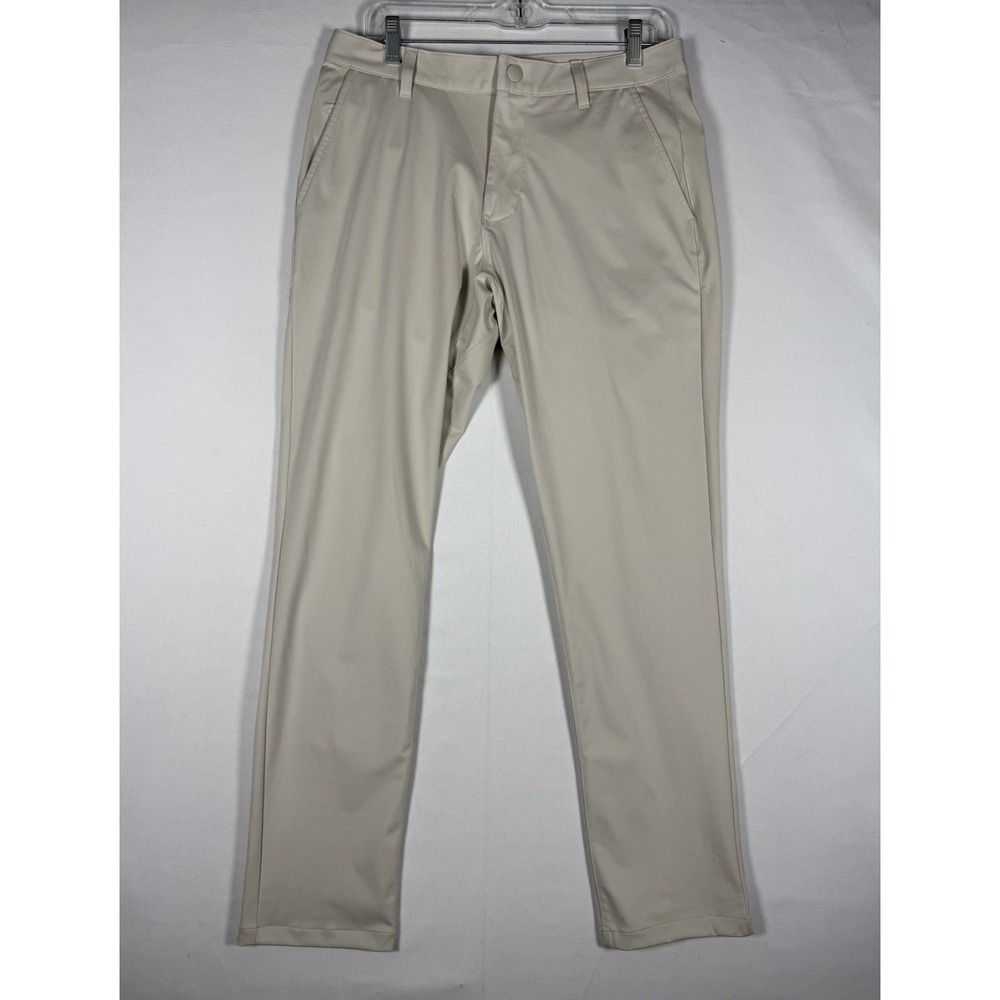 Rhone Commuter Slim Fit Pants Stretch Performance 31x30 Mens White Tech Chino